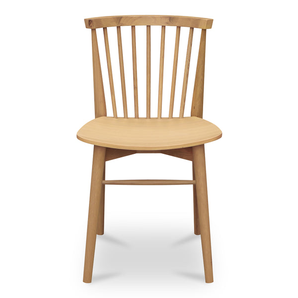 Moe's Marley Spindle-Back Dining Chairs Oak Set of 2