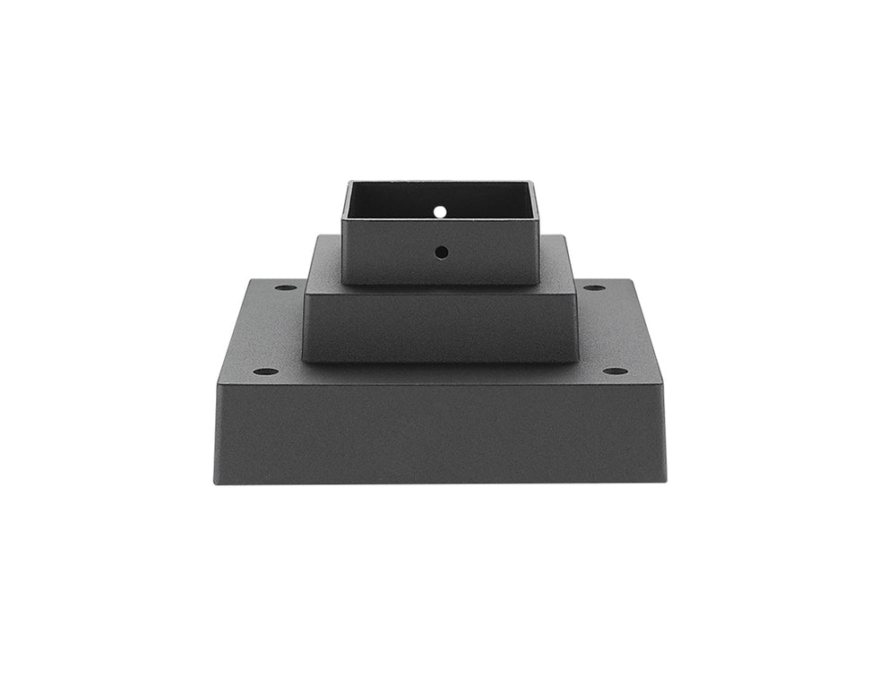 Pier Mounts Outdoor Pier Mount in Black Finish