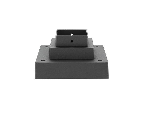 Pier Mounts Outdoor Pier Mount in Black Finish