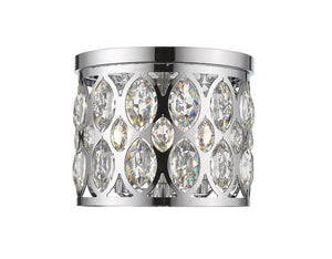Dealey 3 Light Flush Mount in Chrome Finish