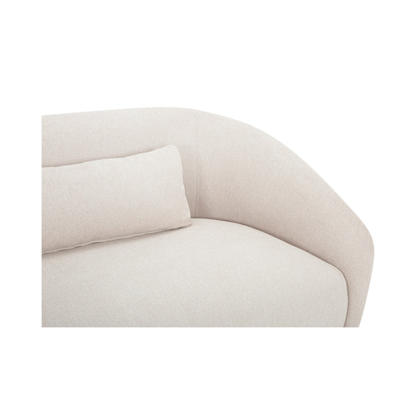 Moe's Amelia Right Arm Chair in Warm White