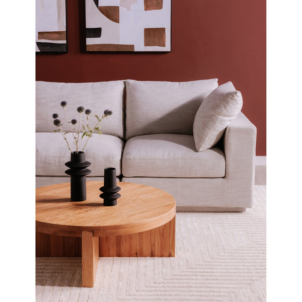 Moe's Folke Round Coffee Table in Natural Oak