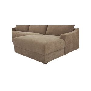 Moe's Farrow Sectional with Right Chaise in Taupe