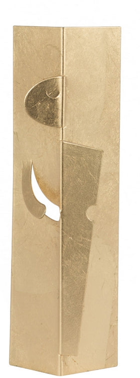 Oru Male Sculpture, Gilded 11.7''H