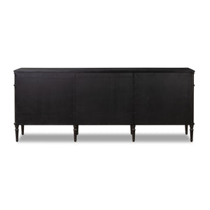 Toulouse 9 Drawer Dresser In Dstrssd Black