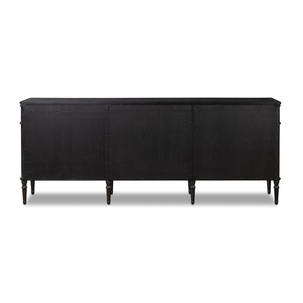 Toulouse 9 Drawer Dresser In Dstrssd Black
