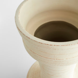 Taras Vase | White-Medium