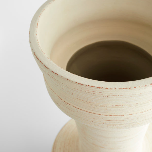 Taras Vase | White-Medium