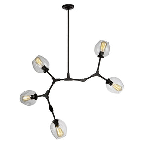 Organic JA14025BK Chandelier in Black