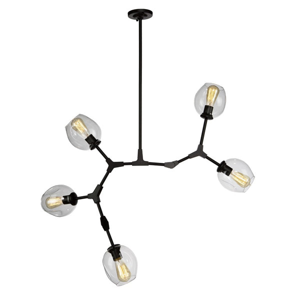 Organic JA14025BK Chandelier in Black