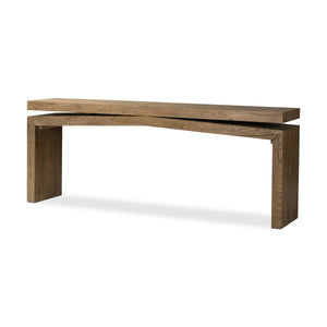 Matthes Console Table in Rustic Gray