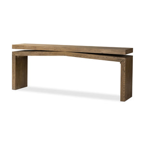 Matthes Console Table in Rustic Gray