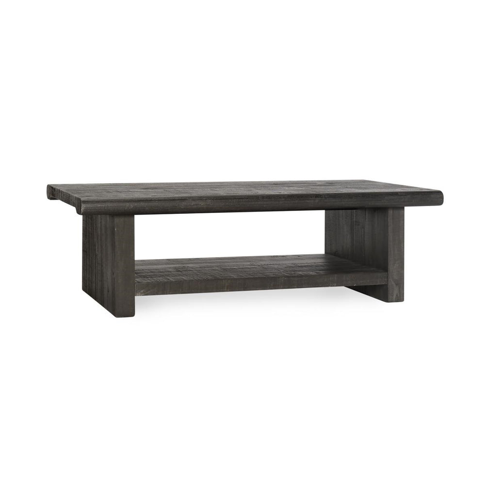Larson Solid Wood Coffee Table in Carbon Black