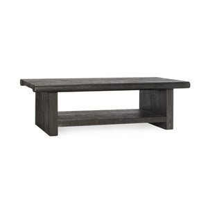 Larson Solid Wood Coffee Table in Carbon Black