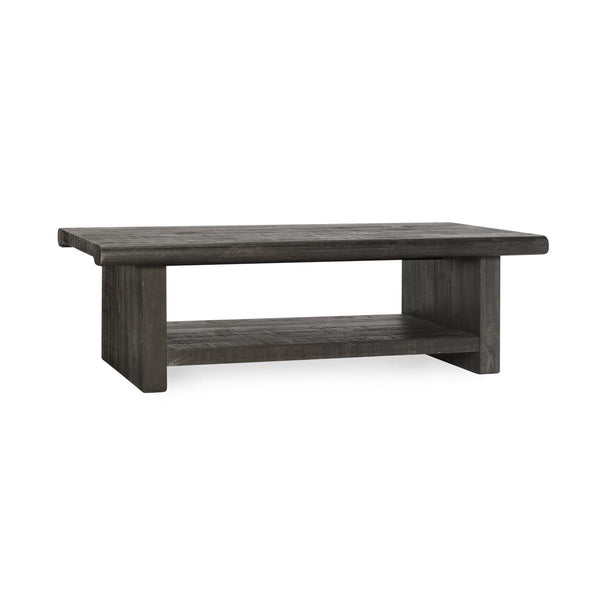 Larson Solid Wood Coffee Table in Carbon Black