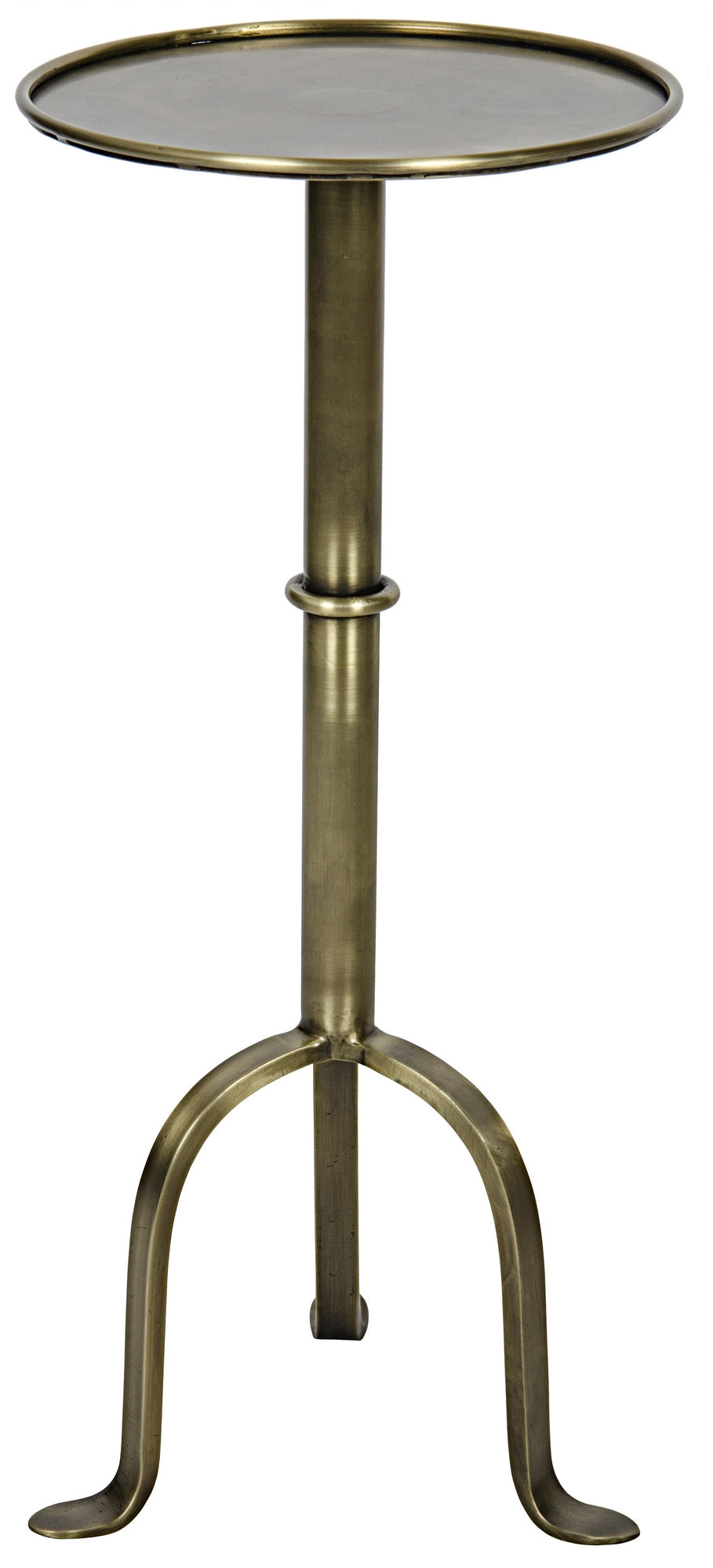 Tini Side Table, Metal with Brass Finish