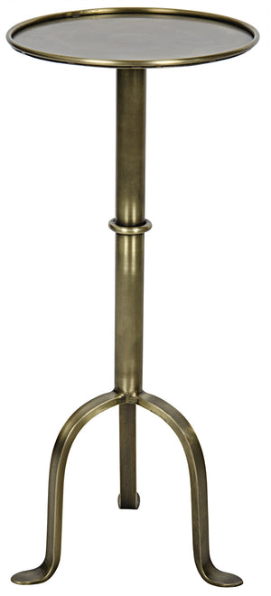 Tini Side Table, Metal with Brass Finish