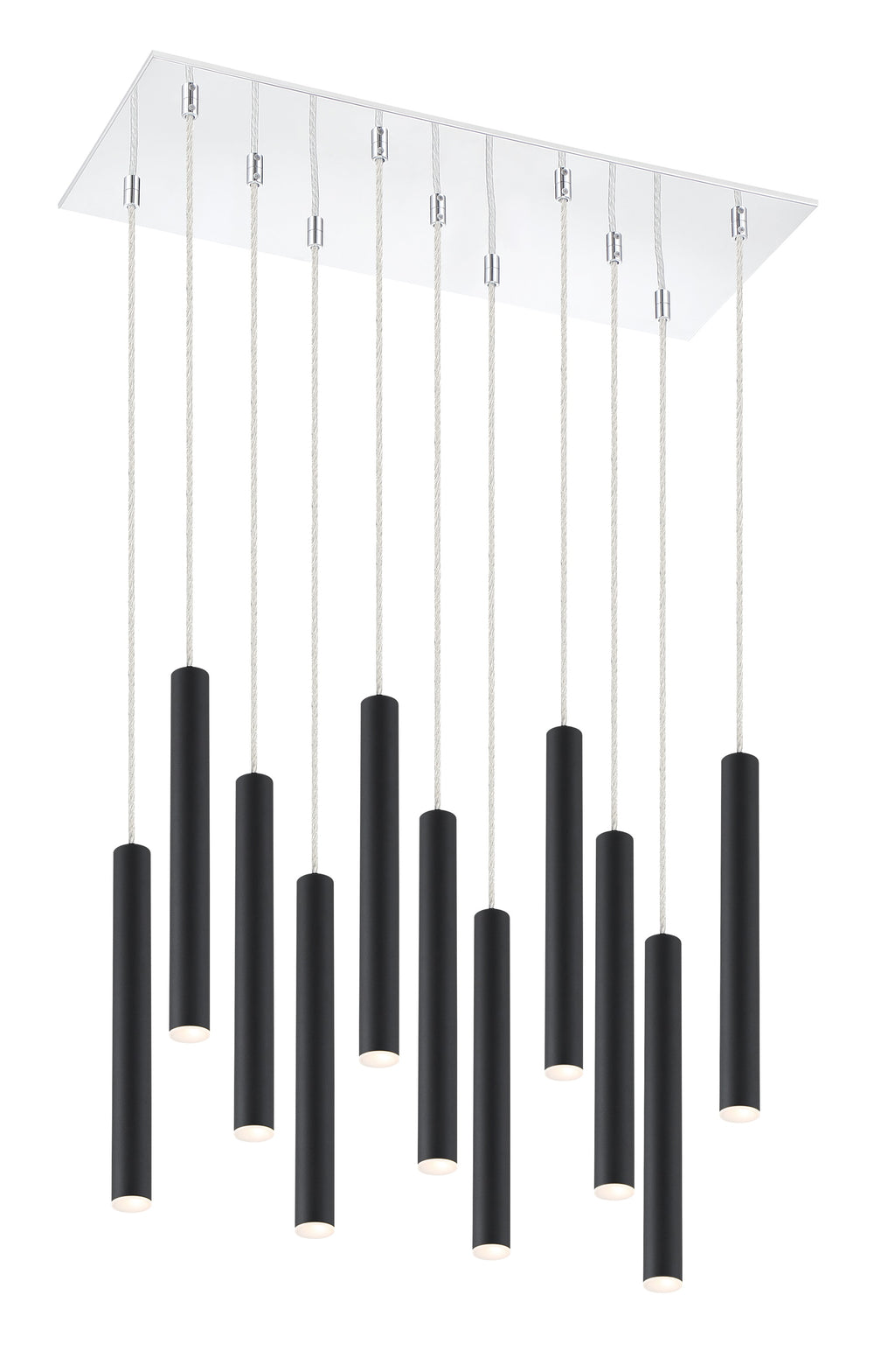 Forest 11 Light Island/Billiard in Chrome Finish