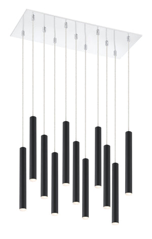 Forest 11 Light Island/Billiard in Chrome Finish