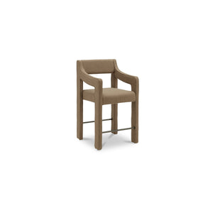 Moe's Elise Counter Stool in Ochre with Sloped Arms