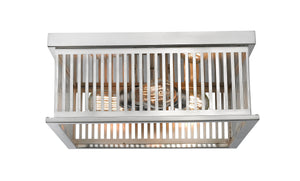 Camellia 3 Light Flush Mount in Brushed Nickel Finish