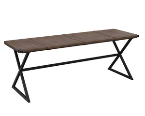 ELON BENCH - VINTAGE COGNAC LEATHER