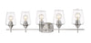 Joliet 5 Light Vanity in Brushed Nickel Finish
