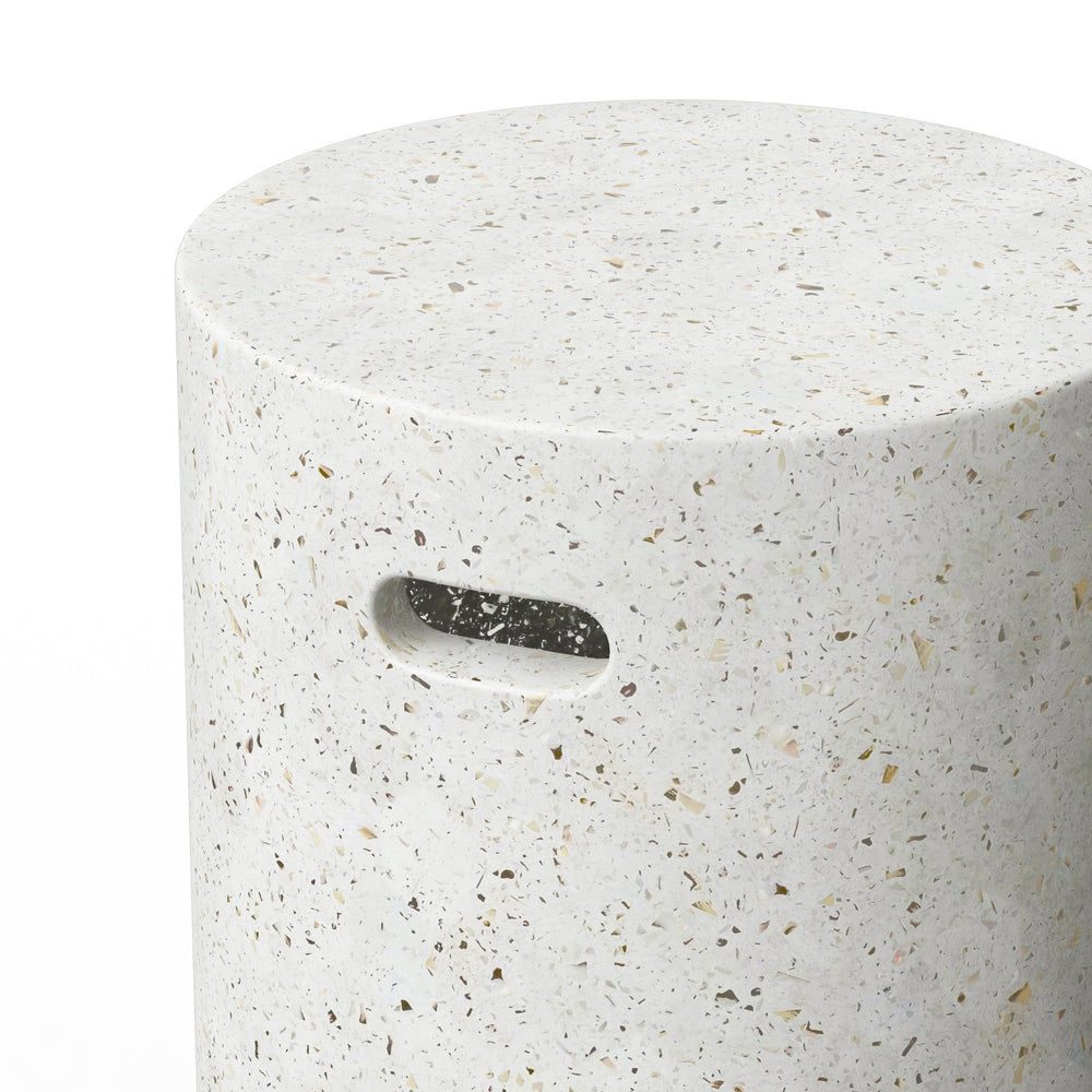 Ivory Terrazzo Stool