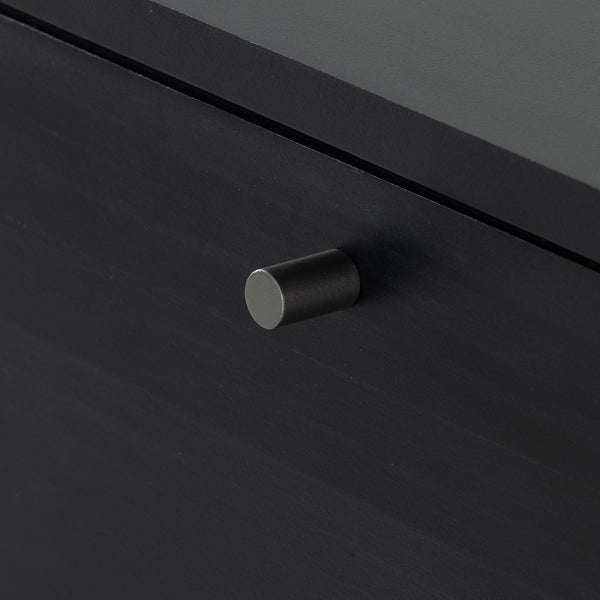 Isador Media Console In Black Wash Poplar