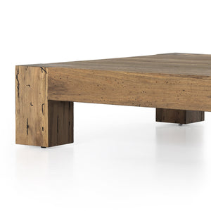 Abaso Coffee Table In Rustic Wormwood Oak