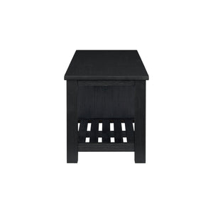 Tiburon KD TV Bench, Alto Black 