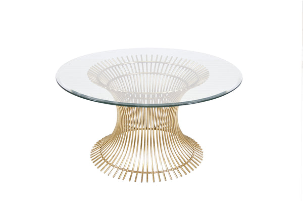 GOLD LF IRON COFFEE TABLE BASE ONLY