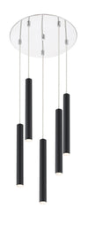Forest 5 Light Island/Billiard in Chrome Finish