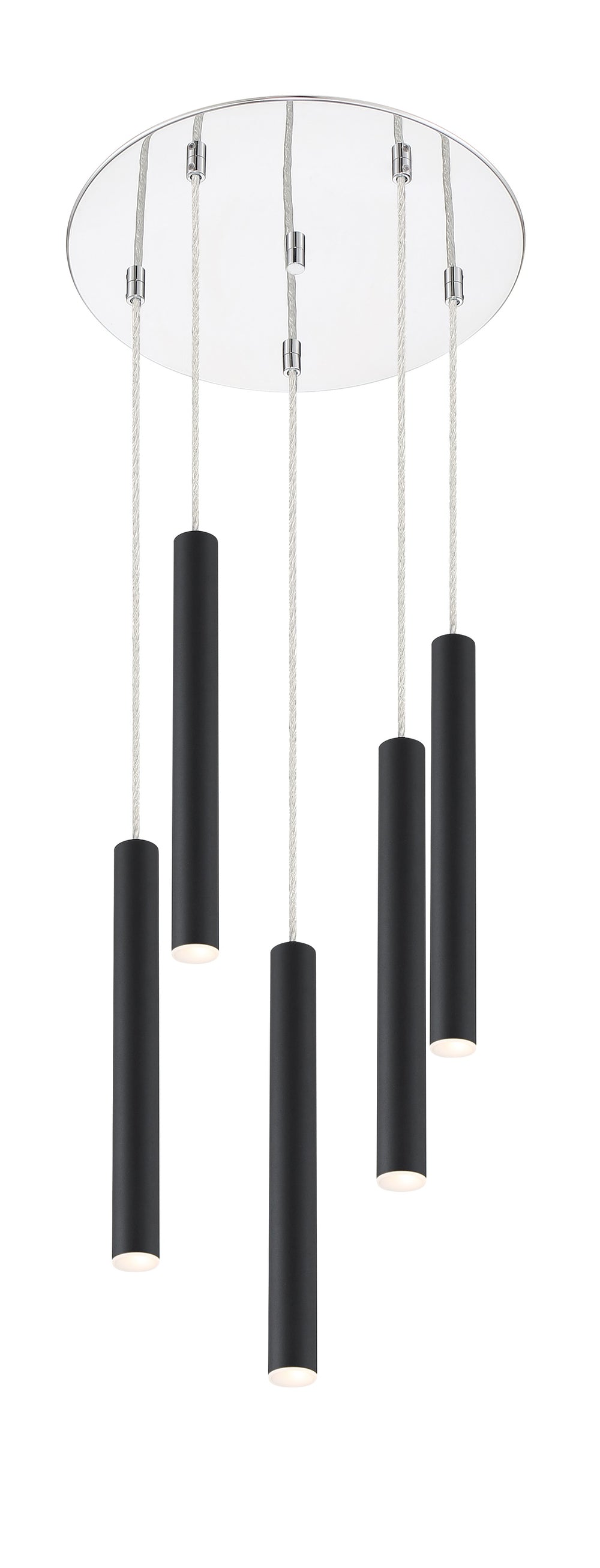 Forest 5 Light Island/Billiard in Chrome Finish