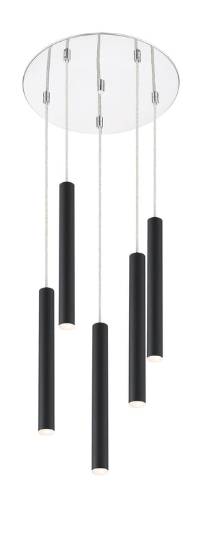 Forest 5 Light Island/Billiard in Chrome Finish