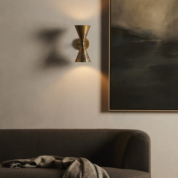 Clement Sconce In Burnt Brass