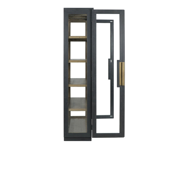 Larson Solid Wood Cabinet with Glass Windows