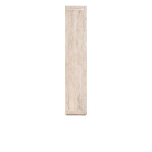Bradley Solid Oak Tall Cabinet - Coastal White