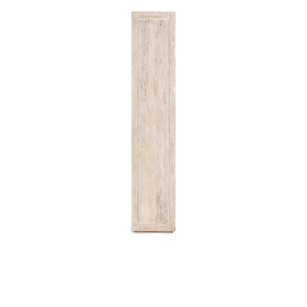 Bradley Solid Oak Tall Cabinet - Coastal White