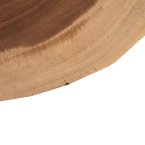 Concrete Bar Table, Chamcha Wood Top, Grey 