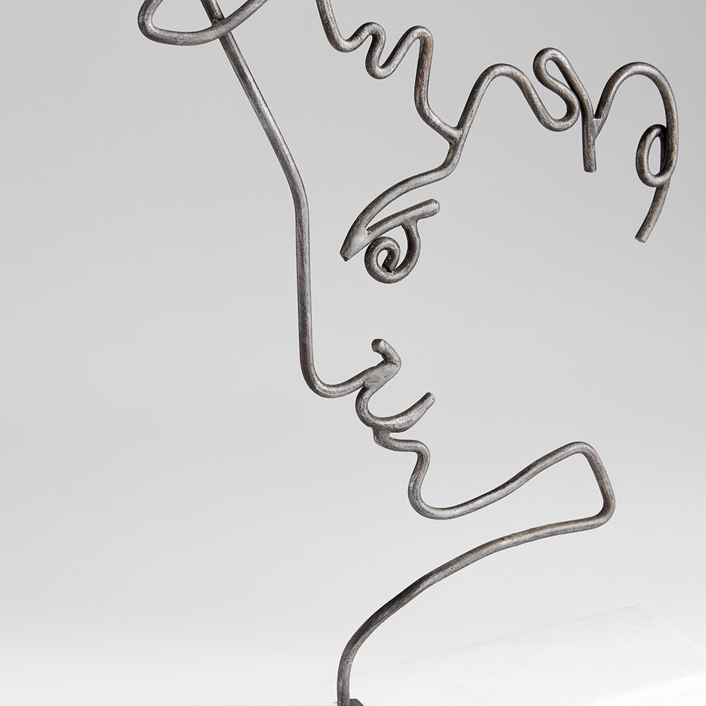 Viso Sculpture in Raw Iron
