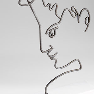 Viso Sculpture in Raw Iron