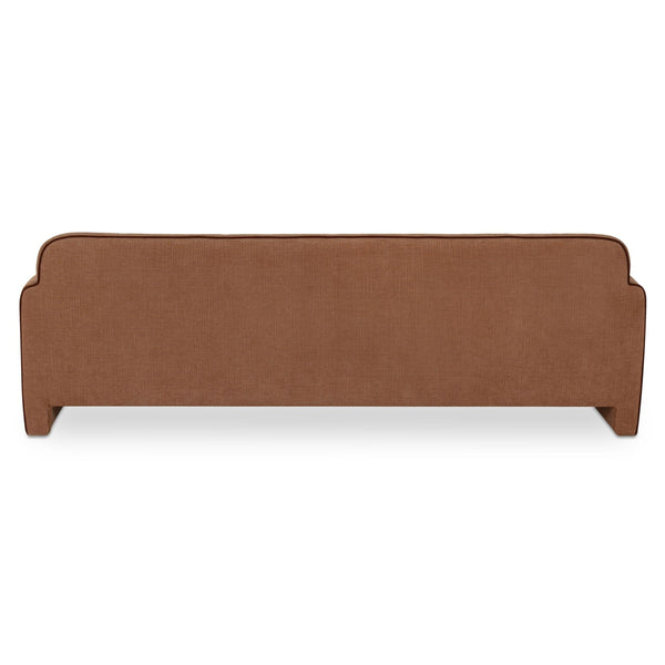 Moe's Leo Sofa in Light Brown with Rolled Arms