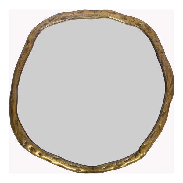 Moe's Foundry Large Gold Wall Mirror