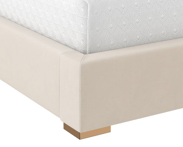 ALISHA BED - KING - MEG TAUPE