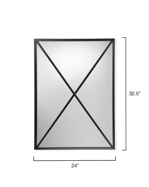 Xander Iron Rectangle Wall Mirror
