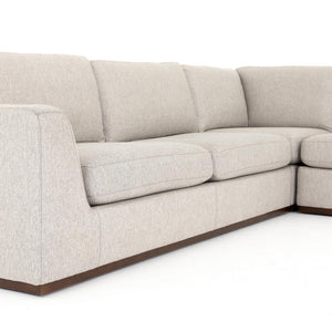 Colt 3 Piece Sectional-Aldred Silver