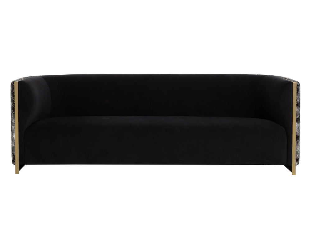 LARRON SOFA - ABBINGTON BLACK / HOBBES NIGHT