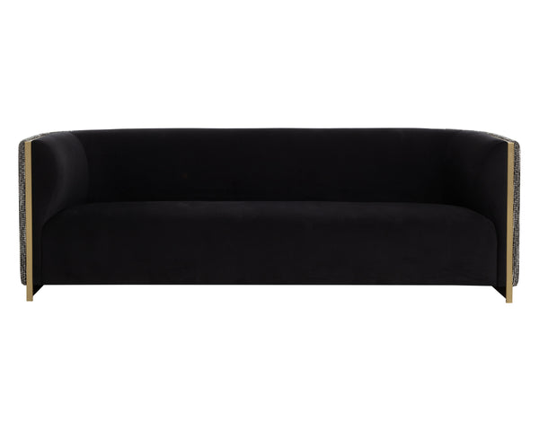 LARRON SOFA - ABBINGTON BLACK / HOBBES NIGHT