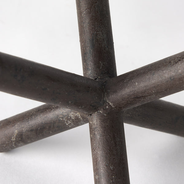Astericks III (Small) 6L x 6W Brown Metal Decor Object
